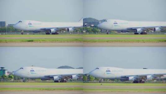 ALS747-400滑行起飞高清在线视频素材下载