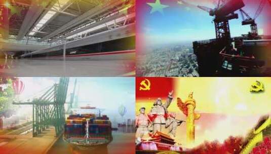 走向复兴 国庆节党建节红歌LED背景视频素材高清在线视频素材下载