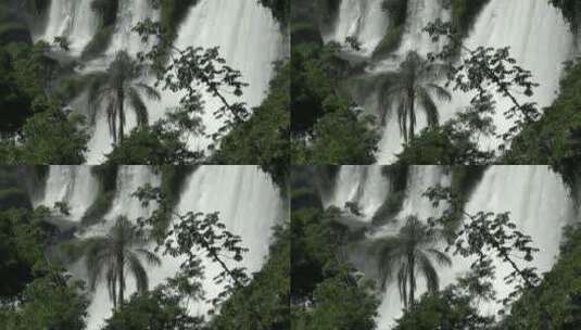 航拍的瀑布景观高清在线视频素材下载