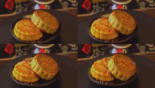 中秋节月饼美食高清在线视频素材下载