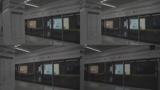 南宁地铁站月台高清在线视频素材下载