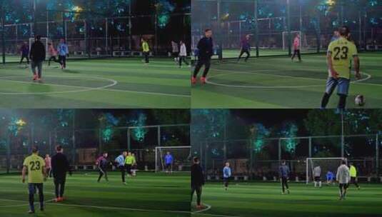 4K高清摄城市体育公园·足球运动(4)高清在线视频素材下载
