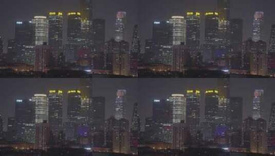 北京夜景 北京商务区夜景 繁华都市高清在线视频素材下载