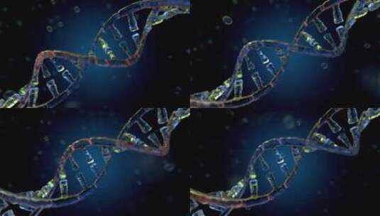 DNA链3D动画高清在线视频素材下载