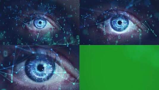 数字科技科幻视网膜转场高清在线视频素材下载