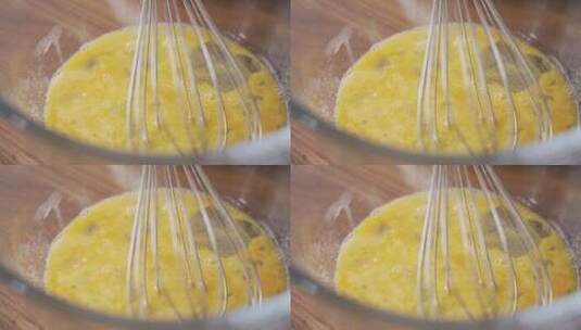 搅拌蛋花，加盐高清在线视频素材下载