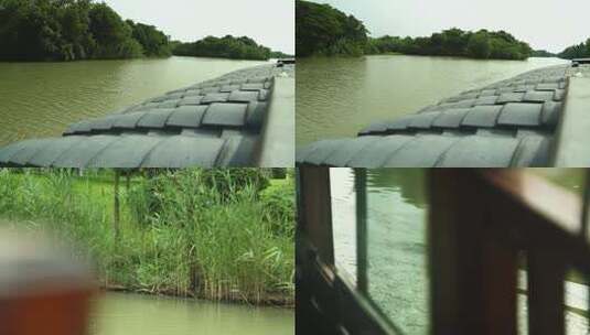 l1杭州西溪溪面景象高清在线视频素材下载