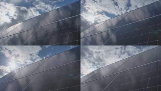 太阳能电池板 新能源 可再生能源高清在线视频素材下载