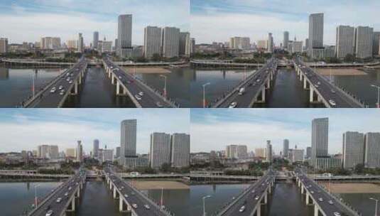 吉林市城市建筑航拍高清在线视频素材下载
