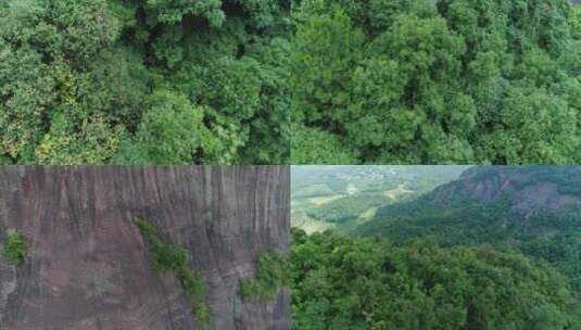 C丹霞山4k航拍视频高清在线视频素材下载