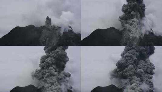 火山喷发浓烟滚滚高清在线视频素材下载