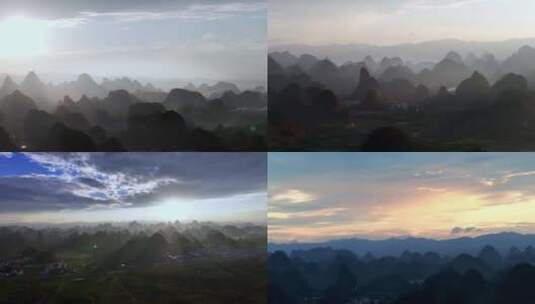 【合集】广西桂林山水乌龙泉绝美日落高清在线视频素材下载