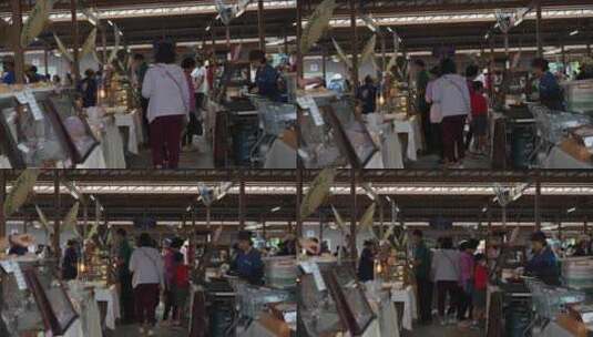 大理丽江泰国清迈曼谷市集集市现场活动高清在线视频素材下载