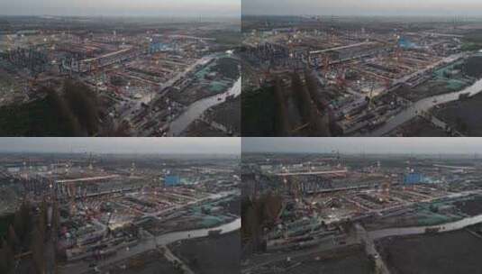 建设中的上海松江枢纽高清在线视频素材下载