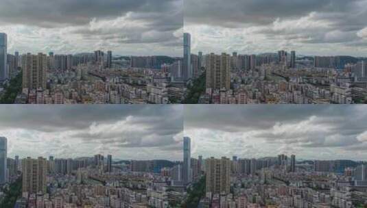 广东深圳宝安区城市阴天延时高清在线视频素材下载