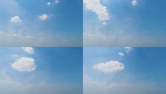 天空蓝天白云延时摄影高清在线视频素材下载