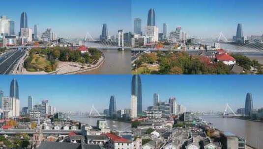 宁波市老外滩江北天主教堂城市环境高清在线视频素材下载