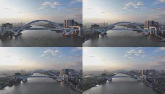 中国广东省揭阳市进贤门大桥高清在线视频素材下载