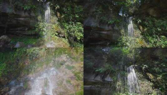 山涧小溪瀑布流水高清在线视频素材下载