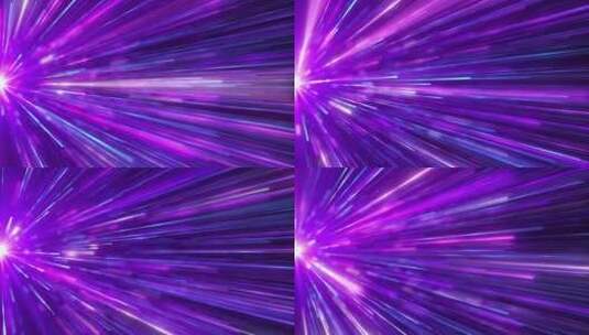 唯美紫色光线粒子璀璨放射光线穿梭高清在线视频素材下载