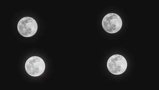 月亮月球夜晚天空皎洁明月长焦特写延时摄影高清在线视频素材下载