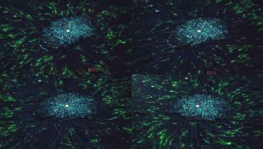 数字芯片中央电脑处理器CPU主板技术Hu高清在线视频素材下载