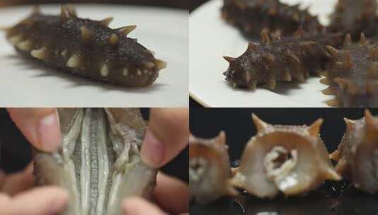 干海参泡发高清在线视频素材下载