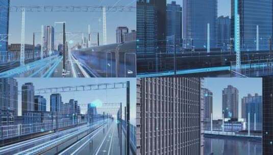 数字化城市建设高清AE视频素材下载