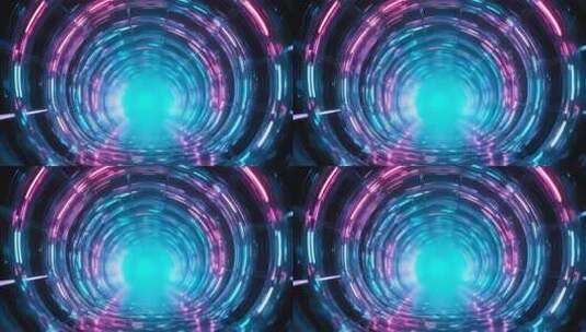 科技感光线隧道穿梭4K高清在线视频素材下载