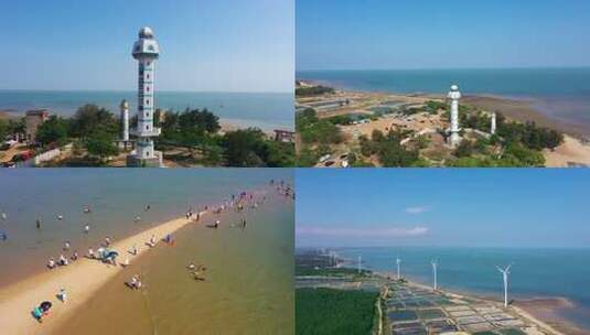 湛江徐闻 中国大陆最南端灯楼角灯塔高清在线视频素材下载