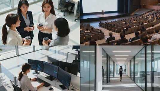 职场女性高清在线视频素材下载