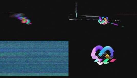 故障 酷炫的 三维 创意  logo 演绎 展示高清AE视频素材下载