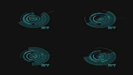HUD 高科技 图形模板高清AE视频素材下载