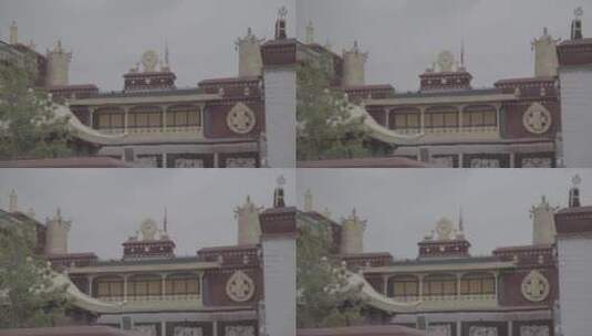 西藏拉萨大昭寺高清在线视频素材下载