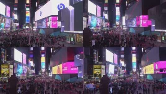 纽约时代广场的街道高清在线视频素材下载