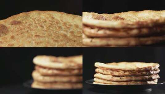 烤馕新疆美食高清在线视频素材下载
