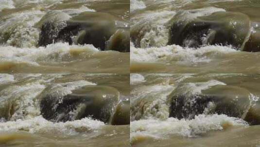 肮脏的河水高清在线视频素材下载
