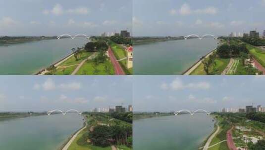 邕江西明大桥高清在线视频素材下载