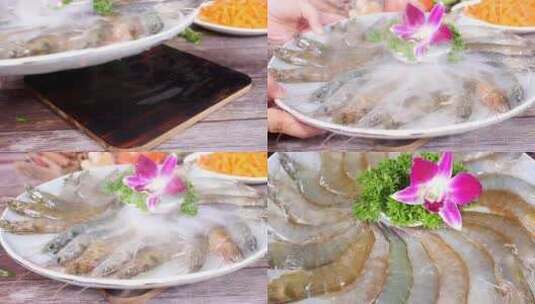 新鲜大虾高清在线视频素材下载