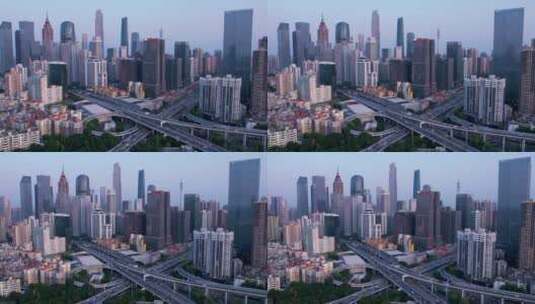 广州城市风光延时摄影高清在线视频素材下载