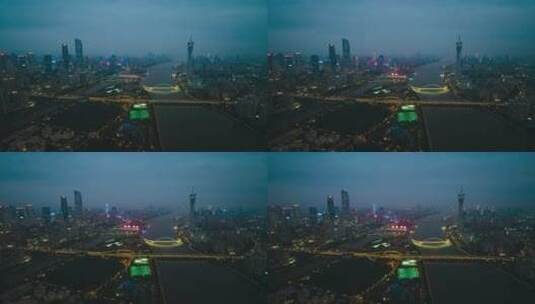 广州珠江都市风光延时-2高清在线视频素材下载