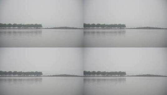 杭州西湖风景区大雾天高清在线视频素材下载