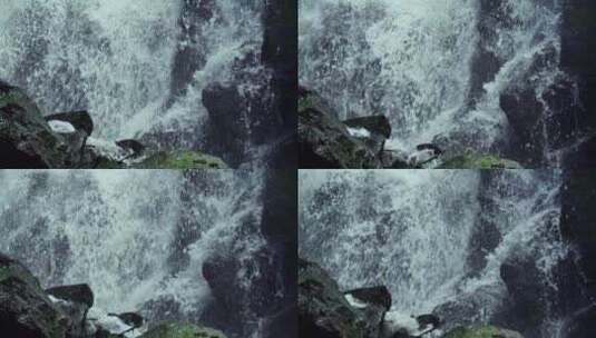 山间瀑布流水水花高清在线视频素材下载