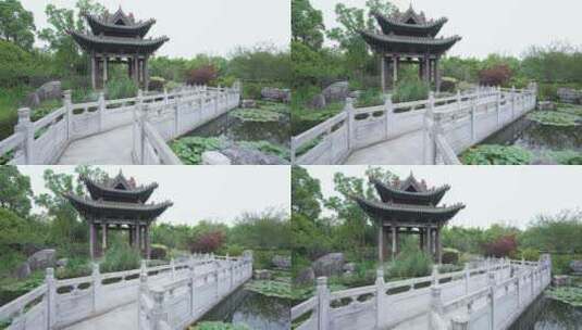 武汉硚口区园博园太原园风景高清在线视频素材下载