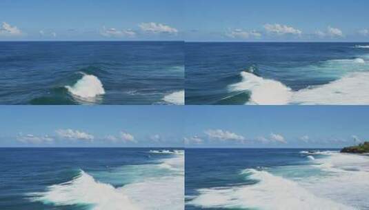 海浪翻滚冲击大海巨浪海浪慢镜头高清在线视频素材下载