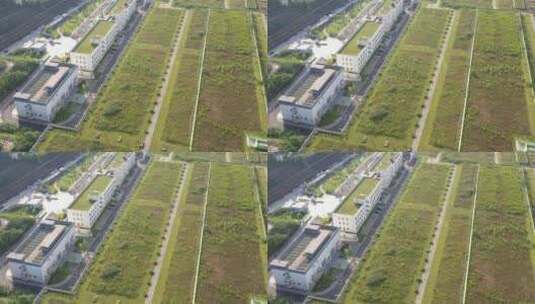 航拍深圳龙华区观澜立体生态绿化高清在线视频素材下载
