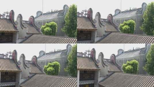 岭南传统建筑实拍高清在线视频素材下载