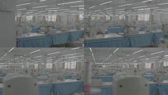 东莞制衣工厂车衣间缝纫机阿莱拍摄高清在线视频素材下载