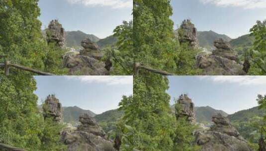 浙江温州南雁荡山自然景观高清在线视频素材下载
