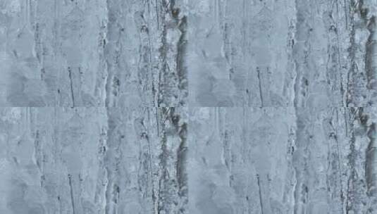 江南高山冬季冰瀑冰雪冰融化高清在线视频素材下载